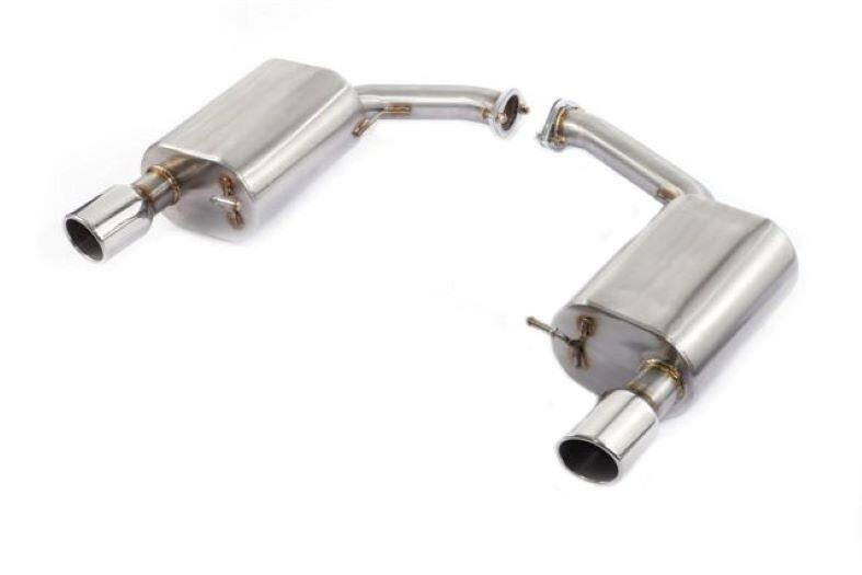 2013 A4 1.8T 雙桶左右單出超跑尾段-白鐵尾飾